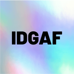 IDGAF logo