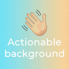 Actionable backgrounds for Zoom logo