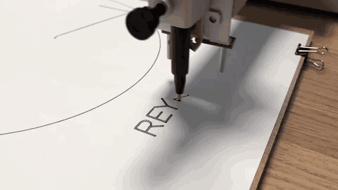 Pen plotter map art logo