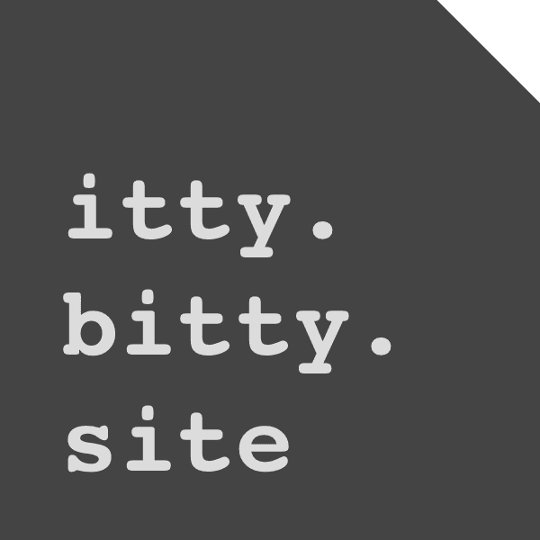 Itty bitty logo