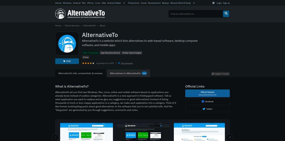 Alternativeto Net - Overview | Alternative.to