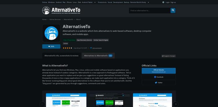 Alternativeto Net - Overview | Alternative.to