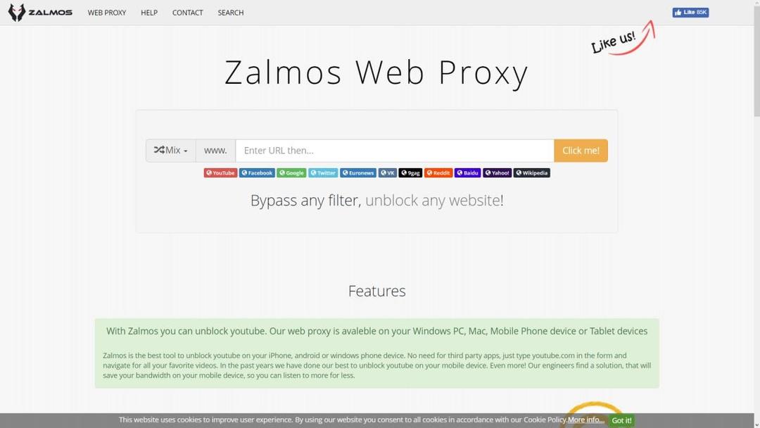 Zalmos Web Proxy - Overview | Alternative.to