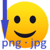 Save webP as PNG or JPEG Extension logo
